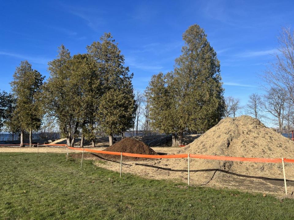 A view of Oakledge Park on Nov. 26, 2022 shows construction is underway for the universal playground. The playground opened November 2023.