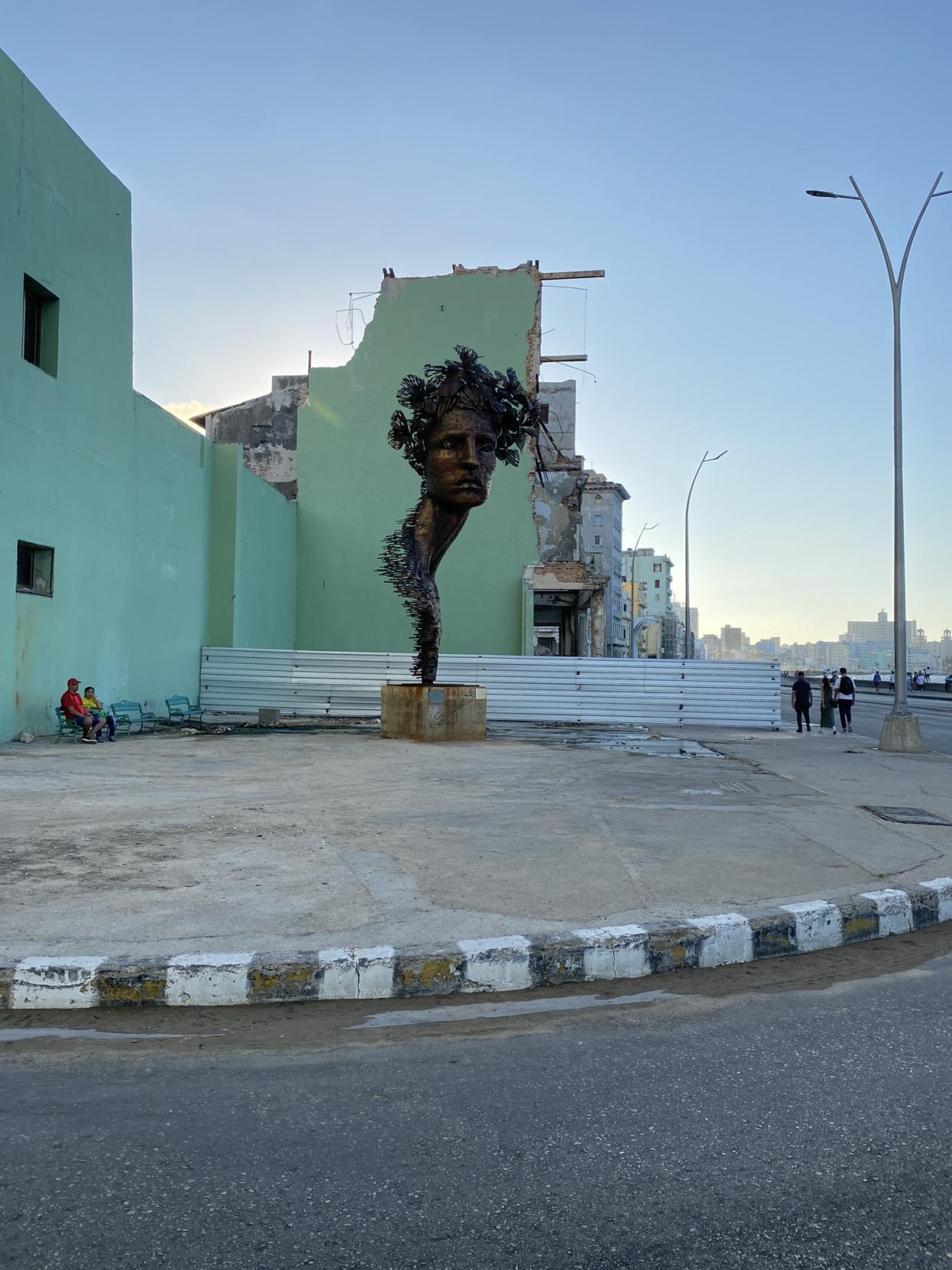 Art amid ruins in Havana. Photo: Rick Newman