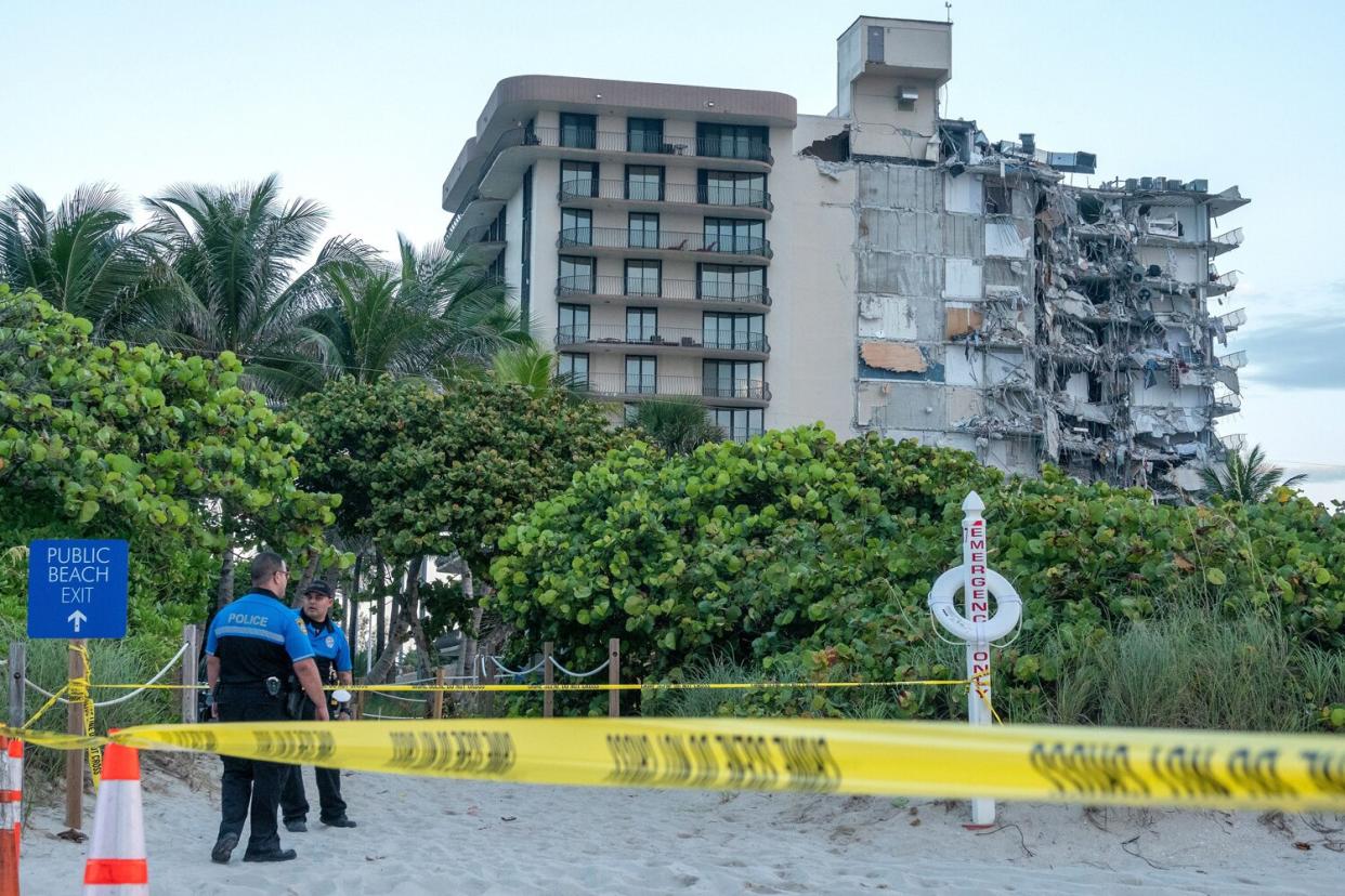 Multi-story building partially collapses near Miami