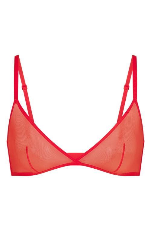 Ultrafine Mesh Triangle Bra