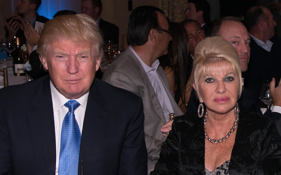 Donald and Ivana are now on good terms. Photo: Getty Images