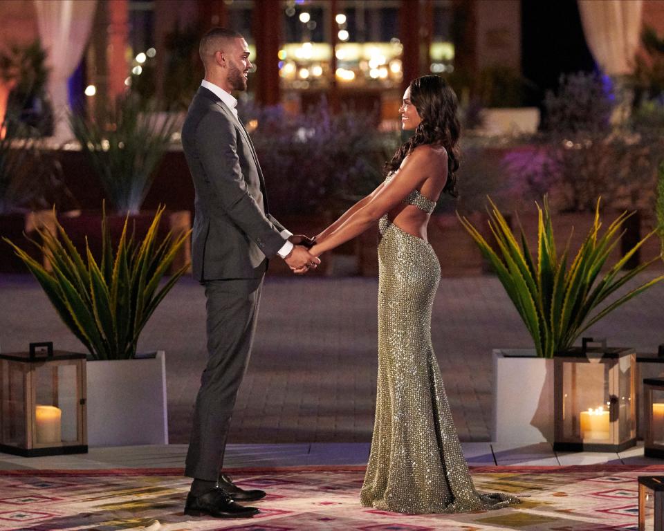 Michelle Young and Nayte Olukoya on night one of her season on "The Bachelorette."