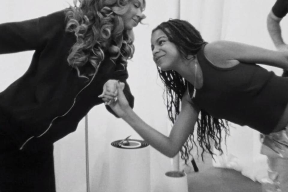 Beyoncé and her daughter Blue Ivy, who danced on stage with her mother throughout the all-stadium tour, in Renaissance (Renaissance: A Film By Beyoncé)