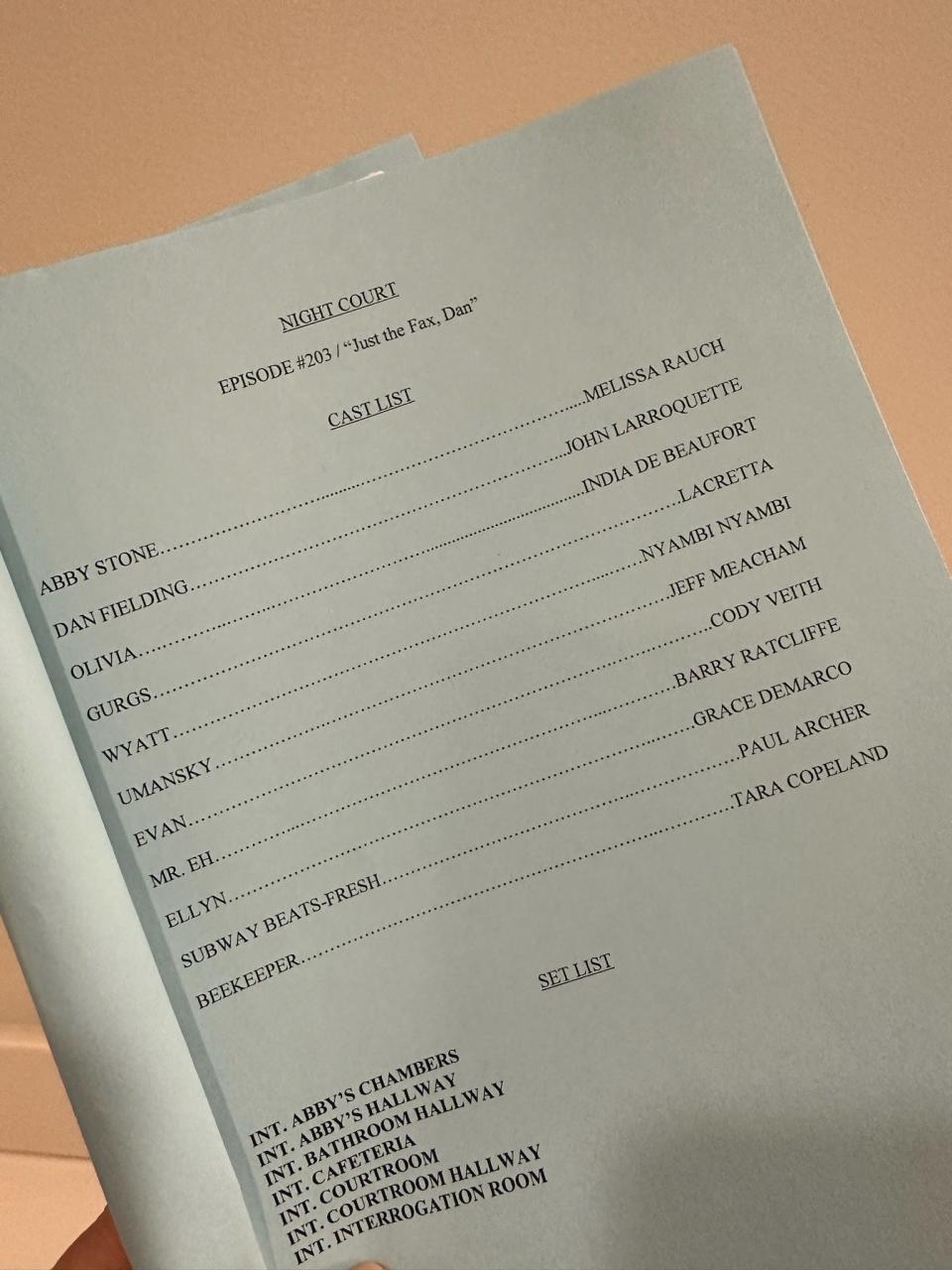 This is the script for the episode of ‘Night Court’ featuring Barry Ratcliffe as Mr. Eh, who is represented by John Larroquette’s Dan Fielding.