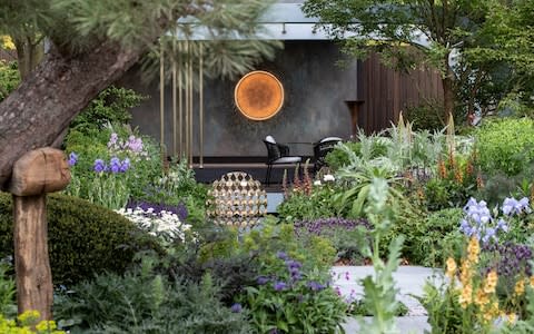 Chris Beardshaw's Morgan Stanley Garden at the Chelsea Flower Show - Credit: Healthcliff O'Malley/The Daily Telegraph