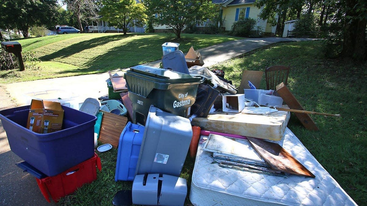 Gastonia residents along Huntington Drive take part in the free trash week offered by the city of Gastonia. Twice a year, once in the spring and once in the fall, Gastonia allows residents to throw away an unlimited amount of trash for free. The fall free trash week is Sept. 20-24.