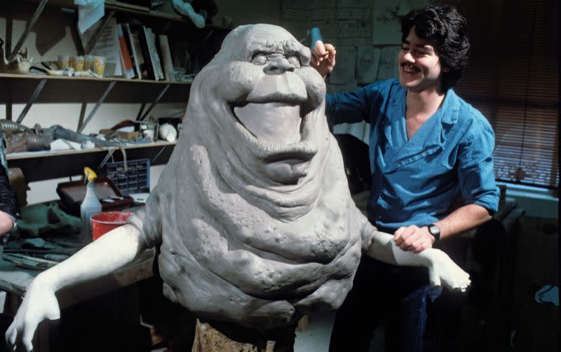 Steve Johnson sculpts full-size Onionhead/Slimer (via ‘Ghostbusters: The Ultimate Visual History’)