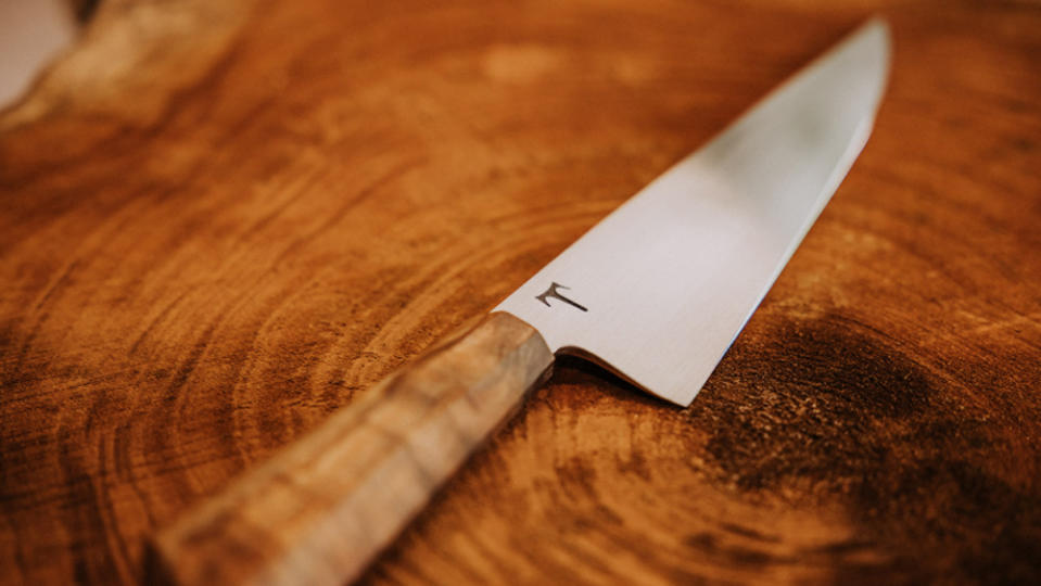 One of Kamimura’s chef’s knife. - Credit: Four Seasons Hualalei