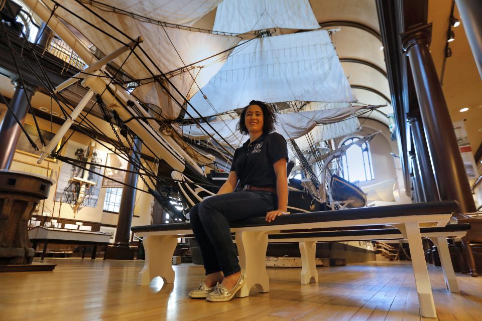 Bristol Community College Valedictorian Victoria Perry, 17, will be starting at the U.S. Naval Academy in June. She currently works in the New Bedford Whaling Museum apprenticeship program, where she helps facilitate children's summer programming.