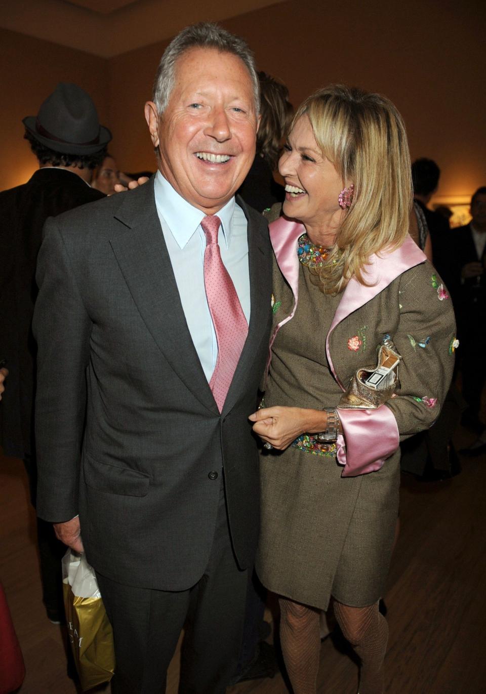 Richard Northcott with Mia Flick at a charity reception at Christies in 2009