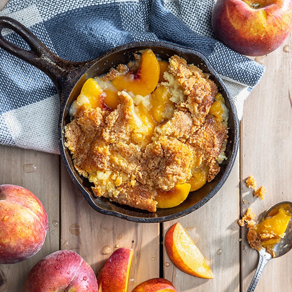 Cowboy Chicken's peach cobbler will be offered free of charge in honor of National Peach Cobbler Day, Saturday April 13.