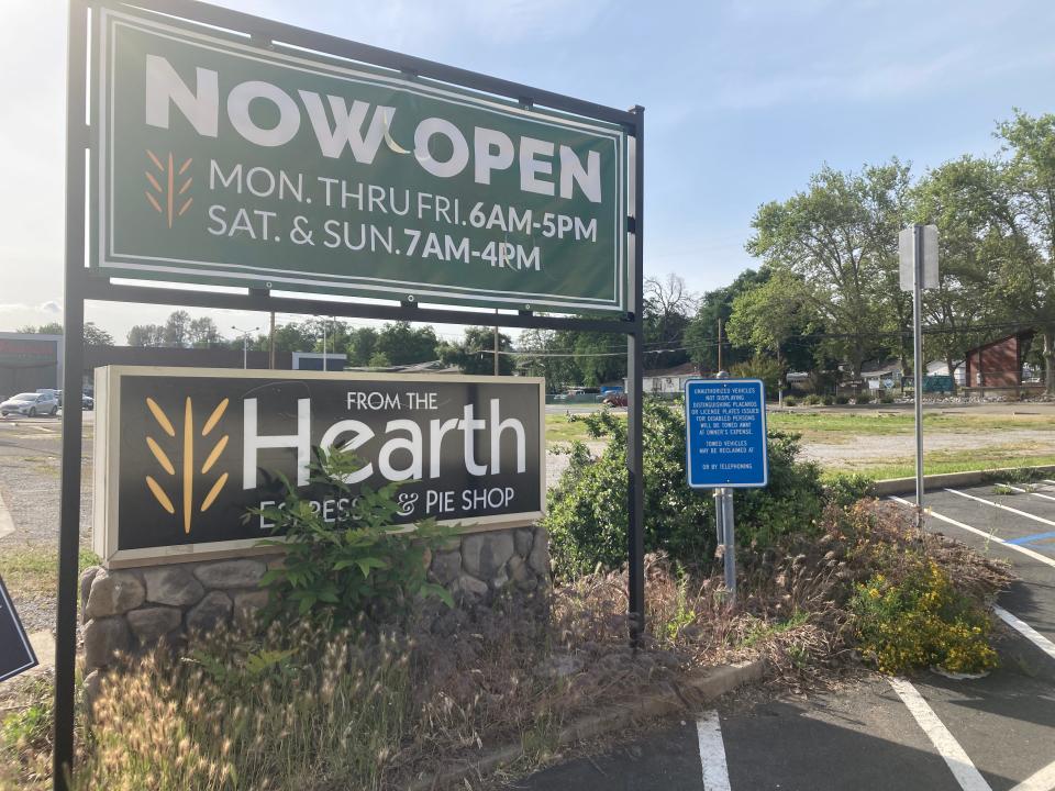 From the Hearth Express opened in Shasta Lake in 2018. It's on the north side of Shasta Dam Boulevard.
