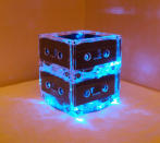 <div class="caption-credit"> Photo by: Etsy</div><b>Mix tape Night Light</b> <br> It breaks my heart that my kids will grow up without ever understanding what a mix tape is (or how amazing it feels when your crush makes you one). I'd love to sneak this huge part of my childhood into theirs with this bright blue night light made from recycled cassette tapes. <br> <i><a rel="nofollow noopener" href="http://www.disneybaby.com/blog/10-lighting-ideas-for-a-boys-nursery/#slide7" target="_blank" data-ylk="slk:Get it here;elm:context_link;itc:0;sec:content-canvas" class="link ">Get it here</a></i>