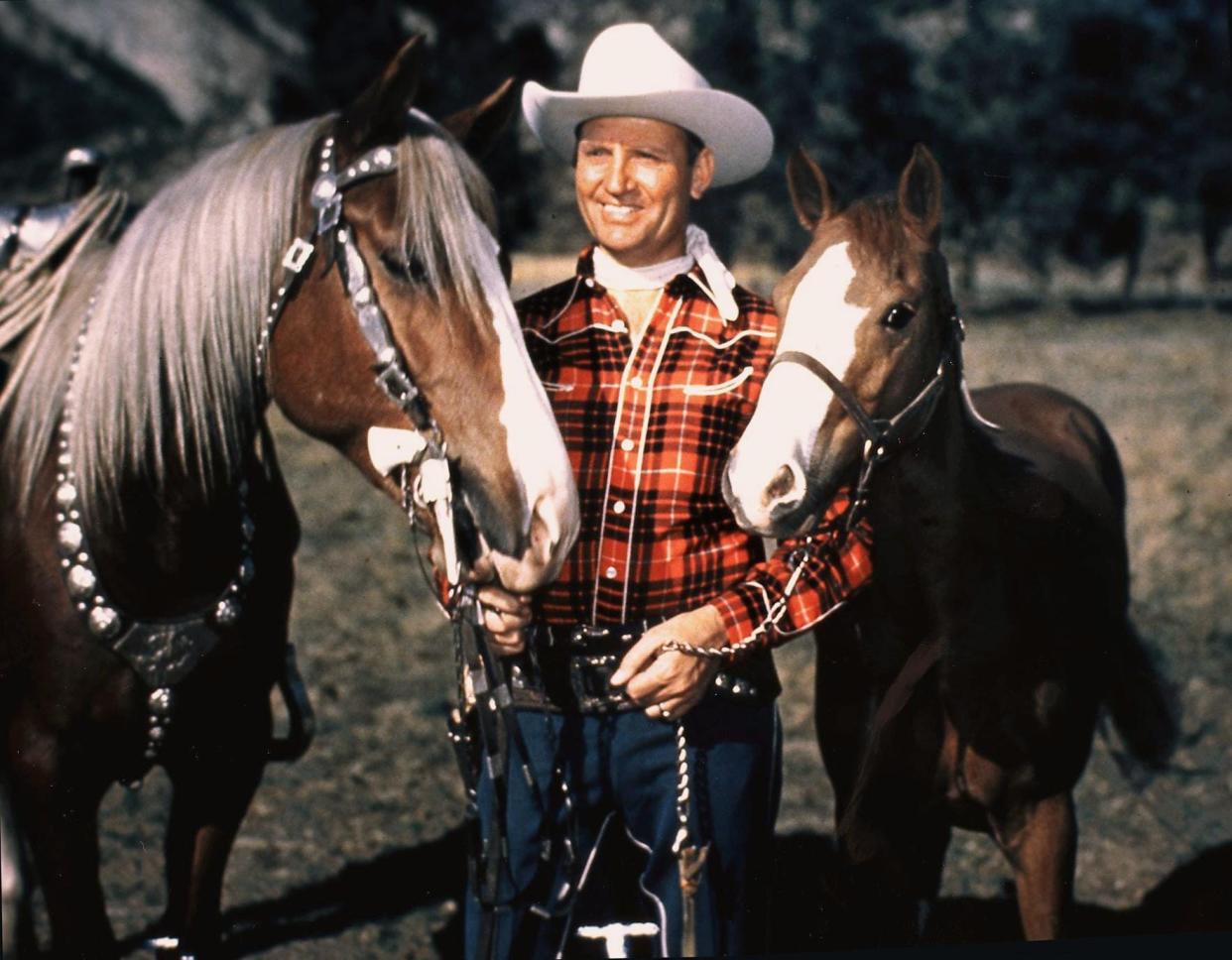 This undated file photo shows Hollywood actor and "Singing Cowboy" Gene Autry.