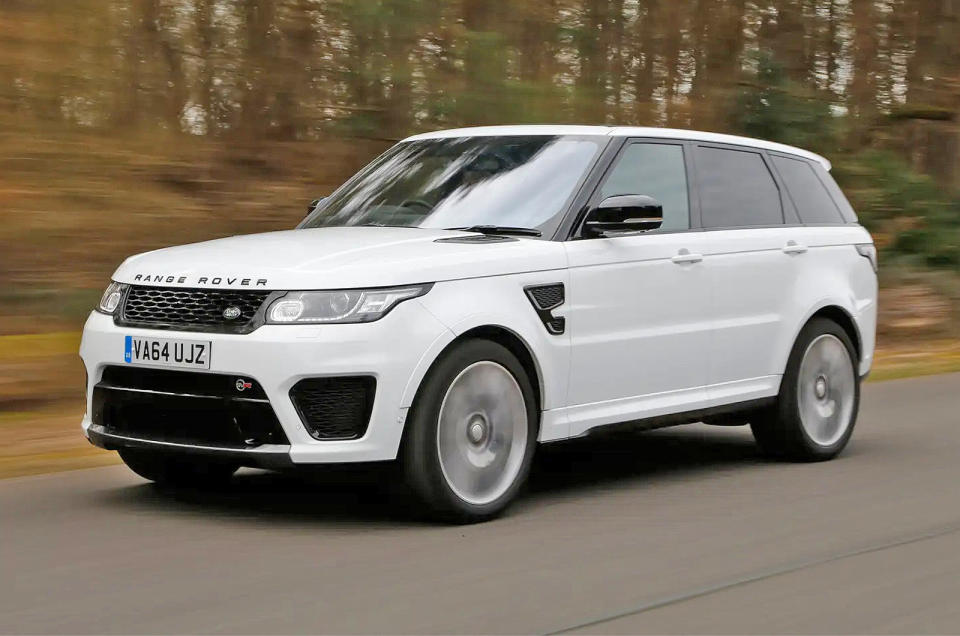 <p>Since 2009, there have been Jaguars, Land Rovers and Range Rovers powered by a V8 engine measuring almost exactly <strong>5.0 litres</strong>. It’s not the largest ever fitted to a Jaguar, but it holds the record for the other two brands.</p><p>While some Jaguar versions have higher outputs, the most potent examples used in Range Rovers (such as the <strong>Sport SVR</strong>, pictured, which we described as “widely admired yet not roundly loved” by staff members) have maximum power of <strong>567bhp</strong> and peak torque of <strong>513lb ft</strong>.</p>