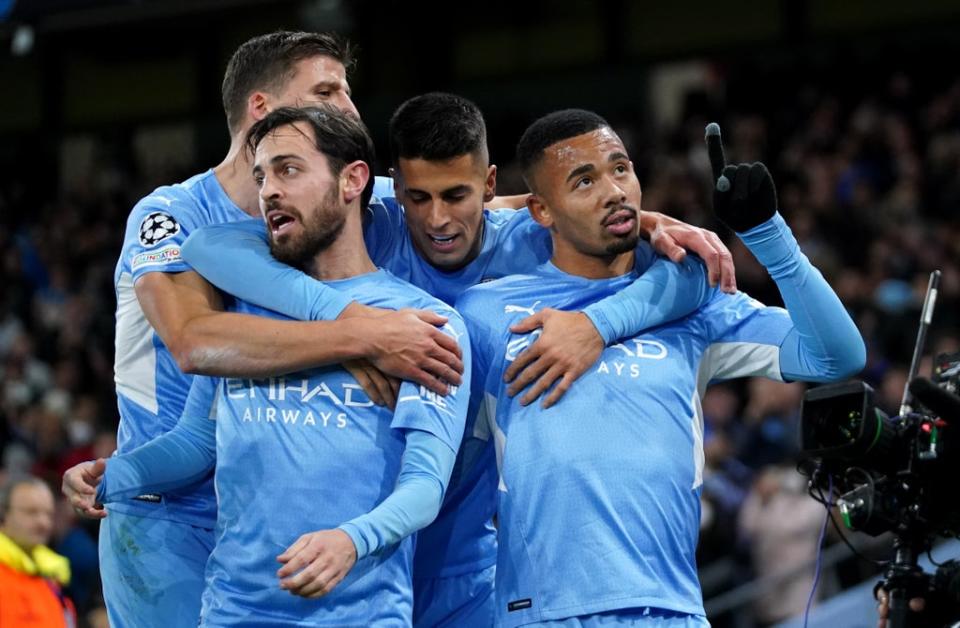 Gabriel Jesus, right, scored the winner (Tim Goode/PA) (PA Wire)