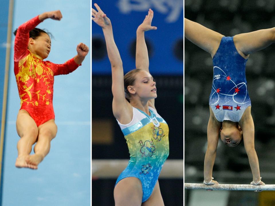 olympic gymnastics leotards graphic