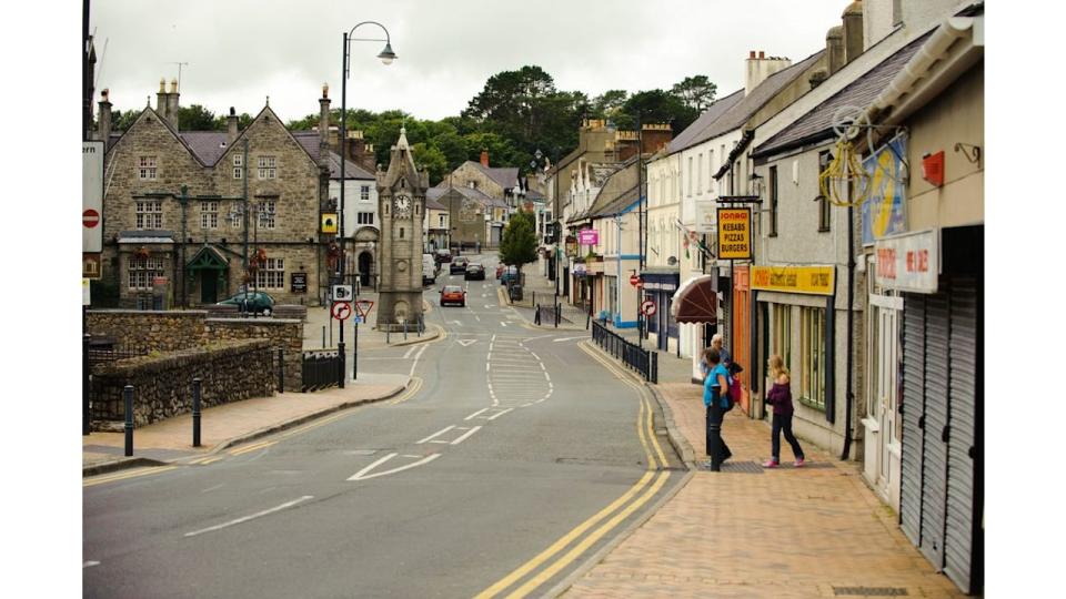 The high street in Llangefni