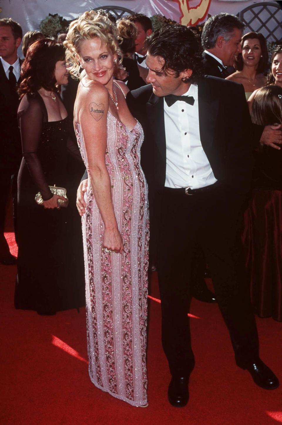 Melanie Griffith and Antonio Banderas at the 2000 Emmy Awards