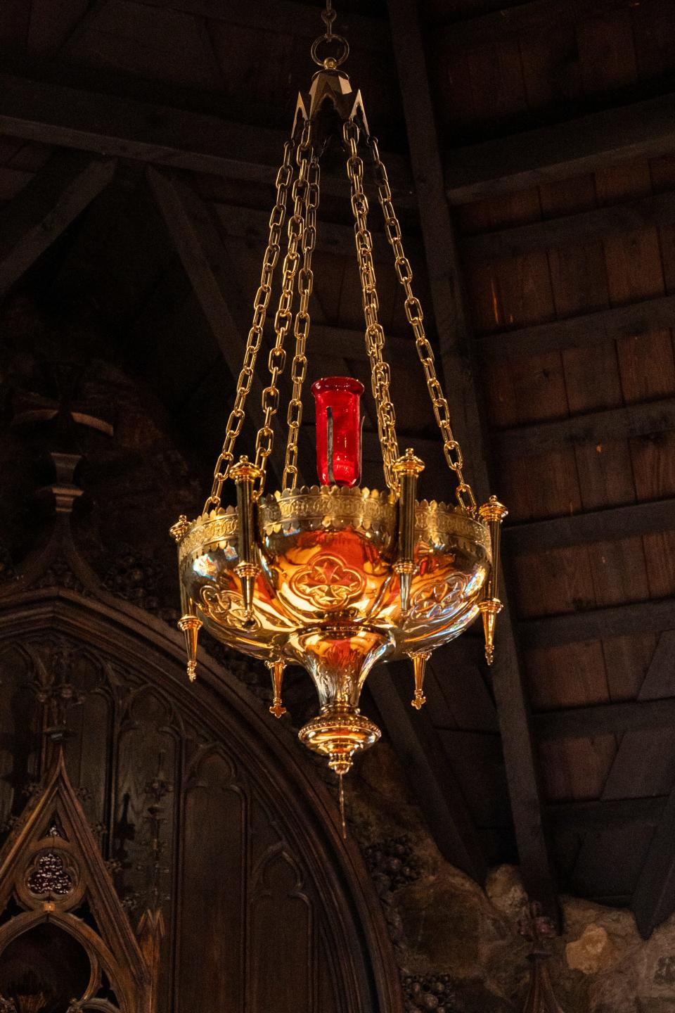 The Sanctus light, donated by the DeMille family, hangs in Christ Episcopal Church, where Cecil B. DeMille was inspired to create Biblical films like "The Ten Commandments."
