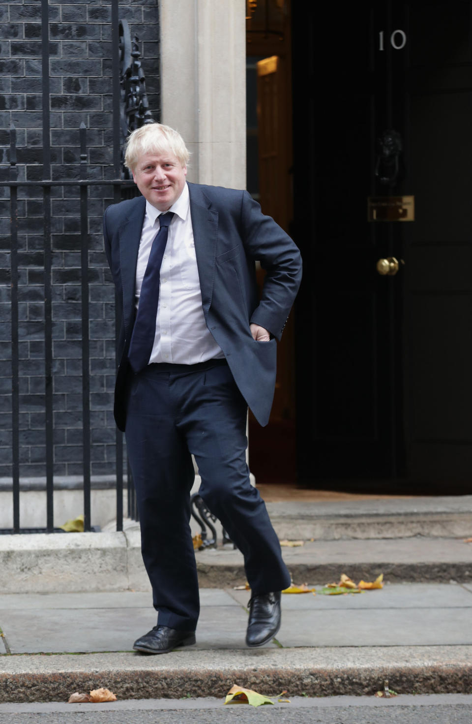 Foreign Secretary Boris Johnson leaving Downing Street, London, after a pre-Budget Cabinet meeting.