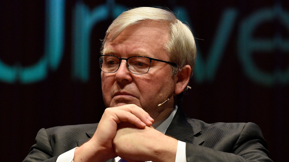 Kevin Rudd's inability to get his climate policy through parliament ended up costing him big time. (Source: Getty Images)