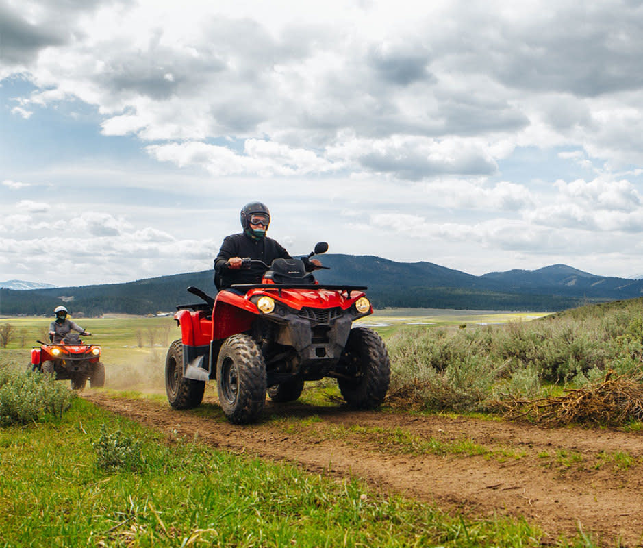 Western lore is everywhere at Paws Up. Our ATV ride led to a prominent outcropping on the property where Captain Meriwether Lewis reportedly scouted for a river junction. <p>Stuart Thurlkill</p>