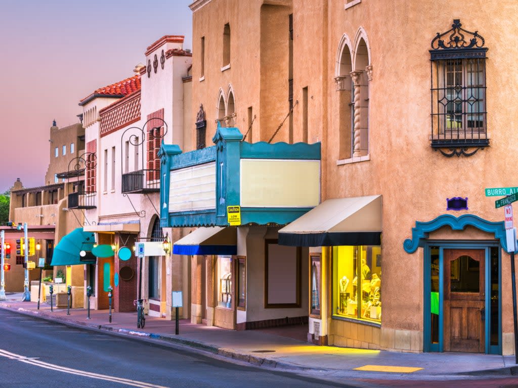 Santa Fe, New Mexico at dusk  (Getty/iStock)