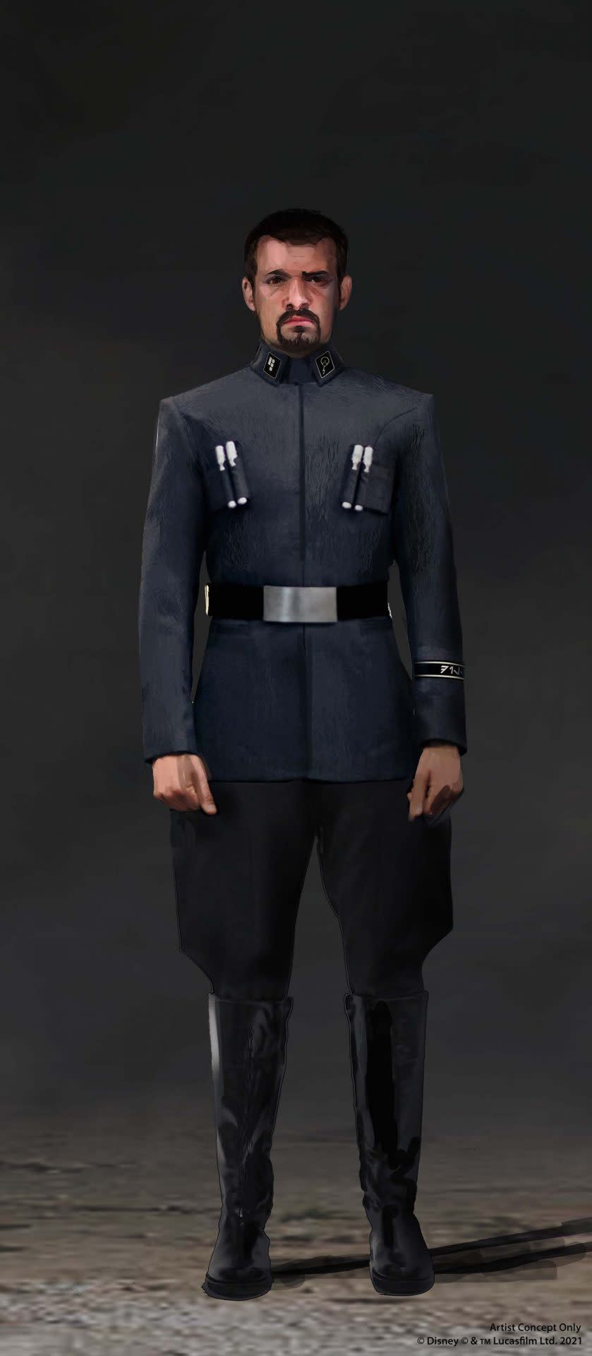 First Order Lt. Croy from Star Wars: Galactic Starcruiser concept art