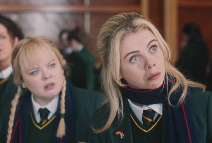 Saoirse-Monica Jackson and Nicola Coughlan in "Derry Girls"