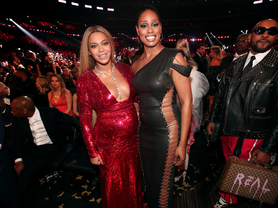 Beyonce and Laverne Cox