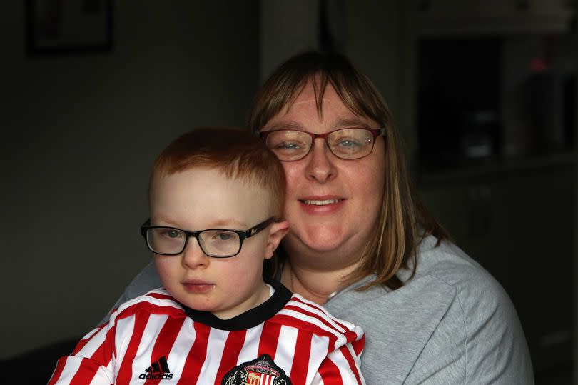 Lisa Waites with her son Ryan, when he was six years old