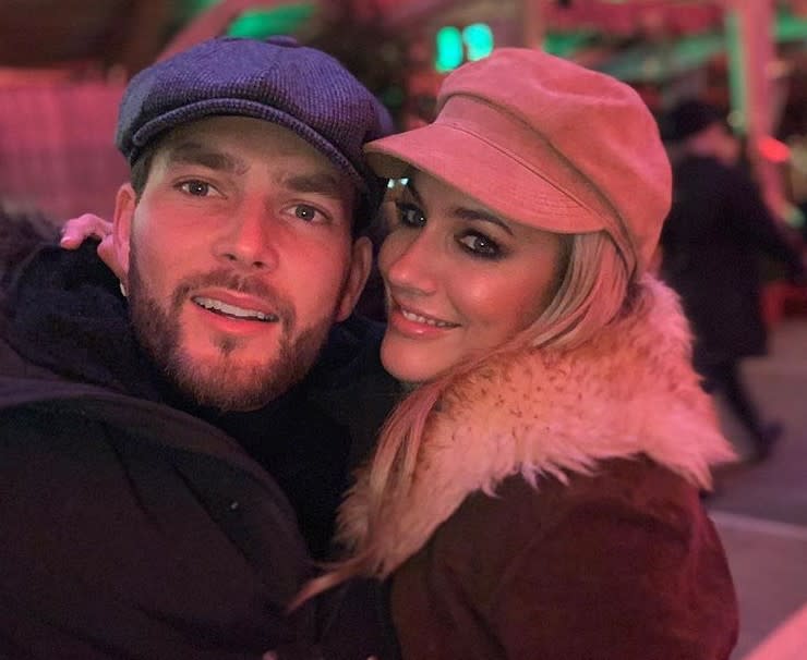 Caroline Flack's boyfriend Lewis Burton has confirmed the pair are still dating following the Love Island host's assault charge last month (Instagram)