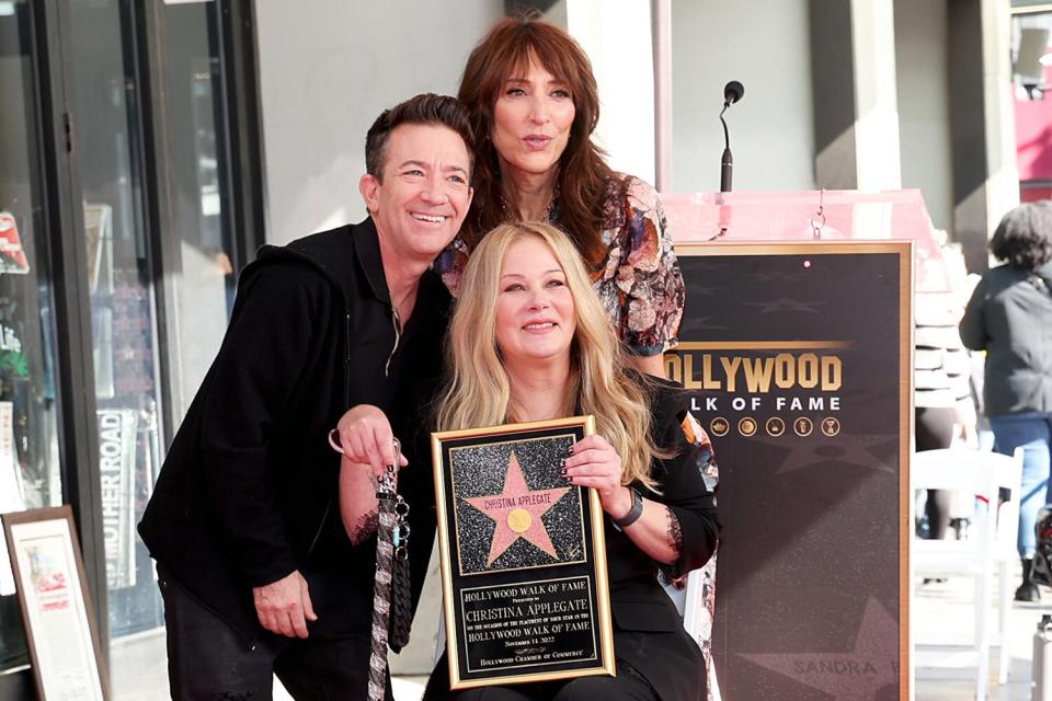 Christina Applegate, David Faustino, and Katey Sagal reunite on the Hollywood Walk of Fame