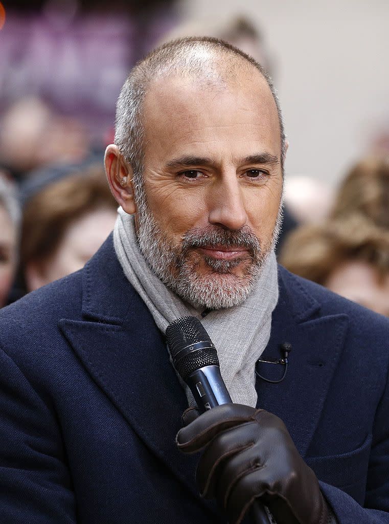 With Beard: Matt Lauer