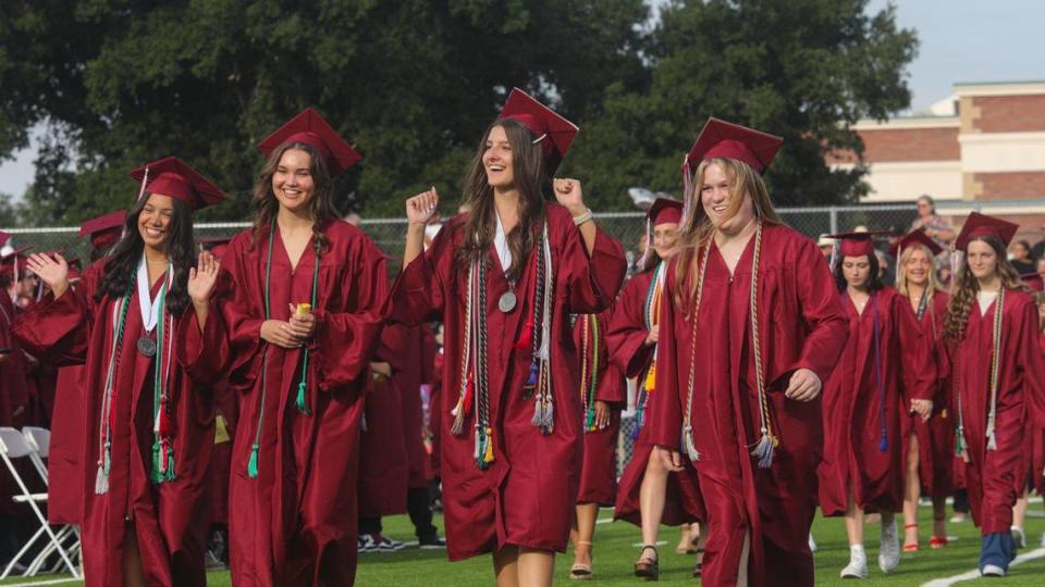 Paso Robles High School conferred degrees on 383 graduates as the Class of 2023 attended the ceremony at War Memorial Stadium.