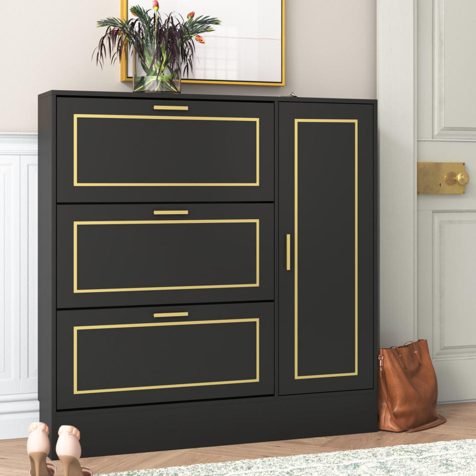 <p><a href="https://go.redirectingat.com?id=74968X1596630&url=https%3A%2F%2Fwww.wayfair.com%2Fstorage-organization%2Fpdp%2Fwilla-arlo-interiors-27-pair-shoe-storage-cabinet-w008272074.html&sref=https%3A%2F%2Fwww.housebeautiful.com%2Flifestyle%2Forganizing-tips%2Fg24566145%2Fshoe-storage-ideas%2F" rel="nofollow noopener" target="_blank" data-ylk="slk:Shop Now;elm:context_link;itc:0;sec:content-canvas" class="link ">Shop Now</a></p><p>27-Pair Shoe Storage Cabinet</p><p>wayfair.com</p><p>$206.99</p><span class="copyright">Wayfair</span>