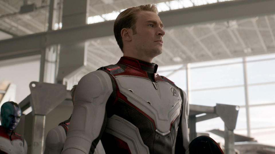 Chris Evans as Captain America in <i>Avengers: Endgame</i> (Disney)