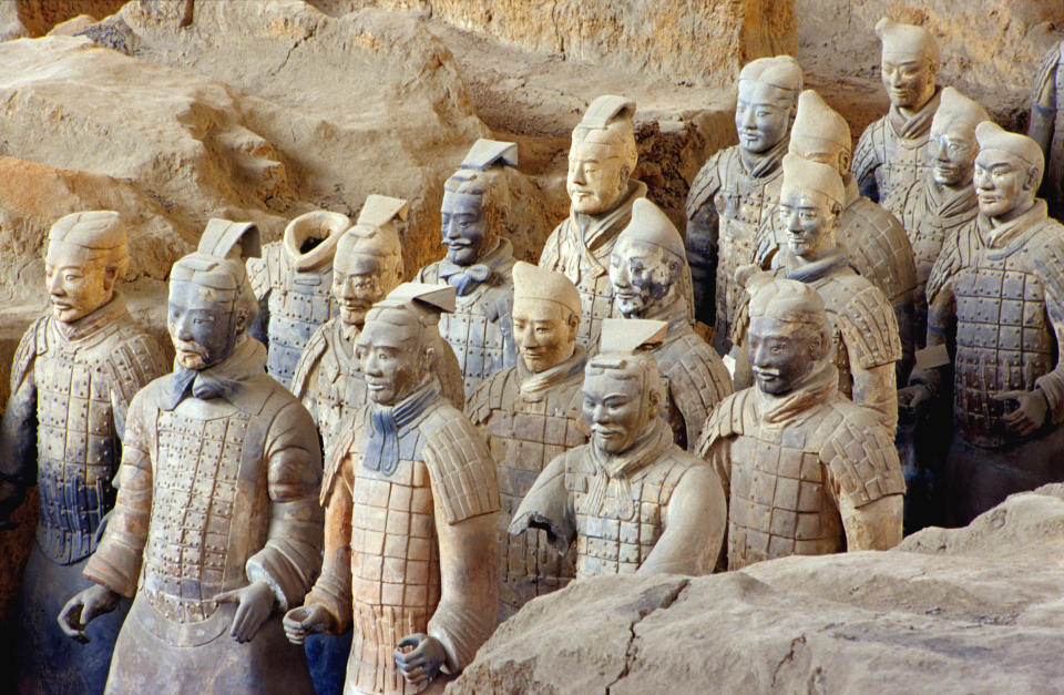 The terracotta warriors near Xi'an - Credit: ALAMY