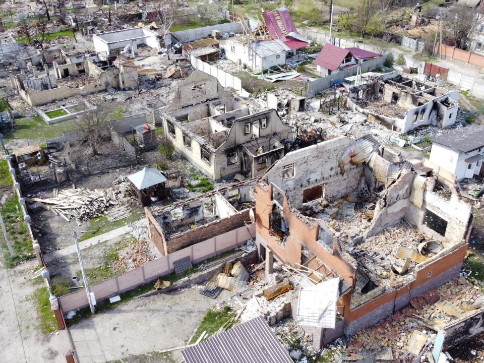 Kyiv, Ukraine aerial view