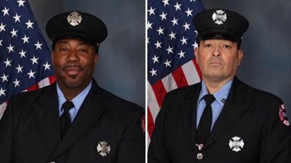 Wayne “Bears” Brooks Jr and Augusto “Augie” Acabou died in the fire (Newark Fire Department)