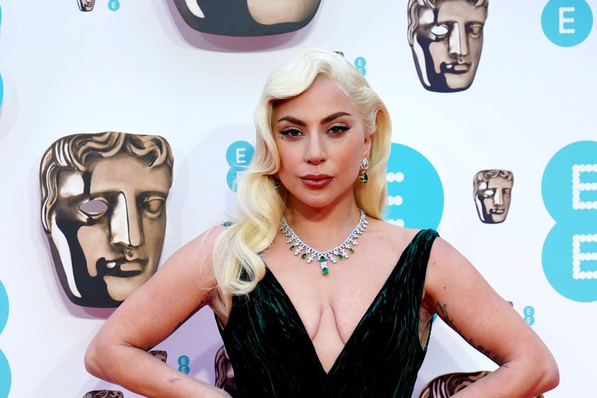 Lady Gaga at the BAFTAs in 2022  (PA Archive)