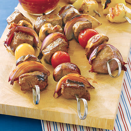 Beef Kebabs with Orange Glaze