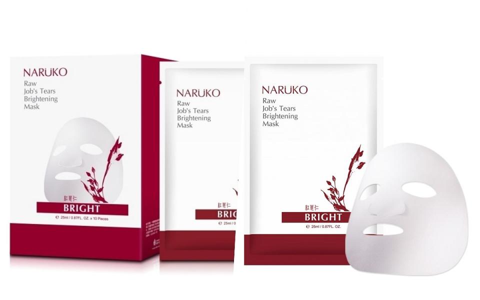 NARUKO紅薏仁健康雪白面膜10入 NT$329 圖片來源：NARUKO官網