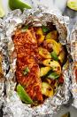 <p><a href="https://www.delish.com/cooking/recipe-ideas/g3359/grilled-salmon/" rel="nofollow noopener" target="_blank" data-ylk="slk:Grilling salmon;elm:context_link;itc:0;sec:content-canvas" class="link ">Grilling salmon</a> <em>can</em> be intimidating, but with <a href="https://www.delish.com/cooking/recipe-ideas/g2854/foil-pack-recipes/" rel="nofollow noopener" target="_blank" data-ylk="slk:foil packs;elm:context_link;itc:0;sec:content-canvas" class="link ">foil packs</a>, there's no need to stress. Instead, fold your fish and <a href="https://www.delish.com/cooking/g4080/summer-squash-recipes/" rel="nofollow noopener" target="_blank" data-ylk="slk:summer squash;elm:context_link;itc:0;sec:content-canvas" class="link ">summer squash</a> medley into a tin foil packet, then drizzle it all with the smoky honey-chipotle sauce. Put them on the grill, and in less than 15 minutes, you'll have the <em>easiest</em> dinner, with no mess!<br><br>Get the <strong><a href="https://www.delish.com/cooking/recipe-ideas/a40511179/grilled-honey-chipotle-salmon-foil-packets-with-summer-squash/" rel="nofollow noopener" target="_blank" data-ylk="slk:Grilled Honey-Chipotle Salmon Foil Packets with Summer Squash recipe;elm:context_link;itc:0;sec:content-canvas" class="link ">Grilled Honey-Chipotle Salmon Foil Packets with Summer Squash recipe</a></strong>.</p>