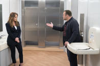 <p>Kevin James and Leah Remini need to hook up already on <em>Kevin Can Wait</em>. <a rel="nofollow" href="https://www.yahoo.com/entertainment/sorry-kevin-can-wait-shippers-kevin-james-leah-remini-will-not-hooking-140016786.html" data-ylk="slk:James has said there is no plan;elm:context_link;itc:0;sec:content-canvas;outcm:mb_qualified_link;_E:mb_qualified_link;ct:story;" class="link  yahoo-link">James has said there is no plan</a> for his character to get romantic with new leading lady Vanessa (Remini), but we’re not buying it. Not only do the longtime <em>King of Queens</em> co-stars have killer chemistry, but James’s TV wife was killed off of the sophomore CBS sitcom. The widower’s high-heeled co-worker hangs around his house a lot, and their flirty arguments are giving us Doug and Carrie déjà vu. By season’s end, these two need to kiss and make up. — <em>Victoria Leigh Miller</em><br><br>(David M. Russell/CBS) </p>