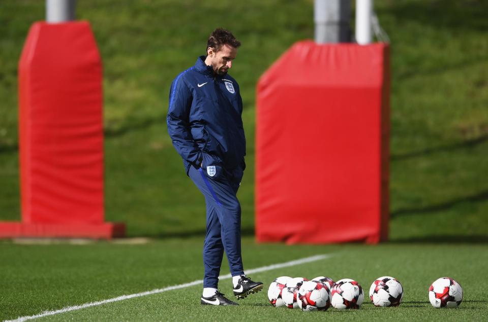 Gareth Southgate at St George's Park earlier this week: Gareth Copley/Getty Images