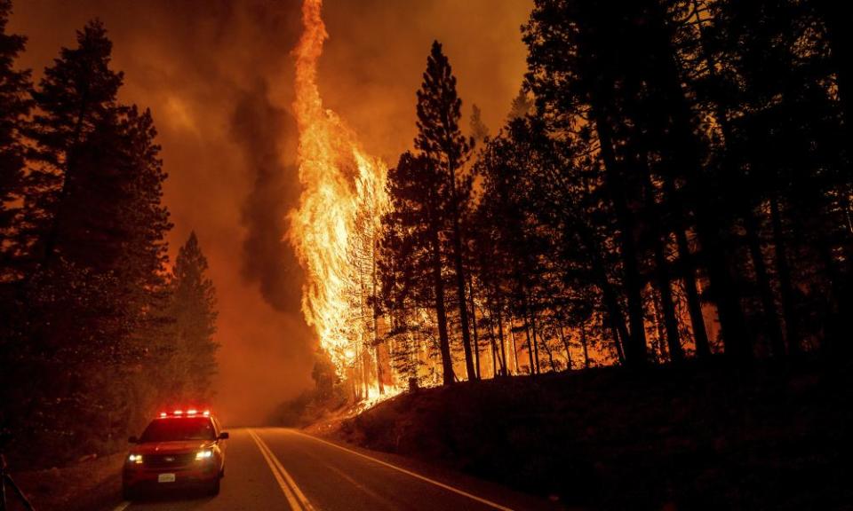 A California wildfire