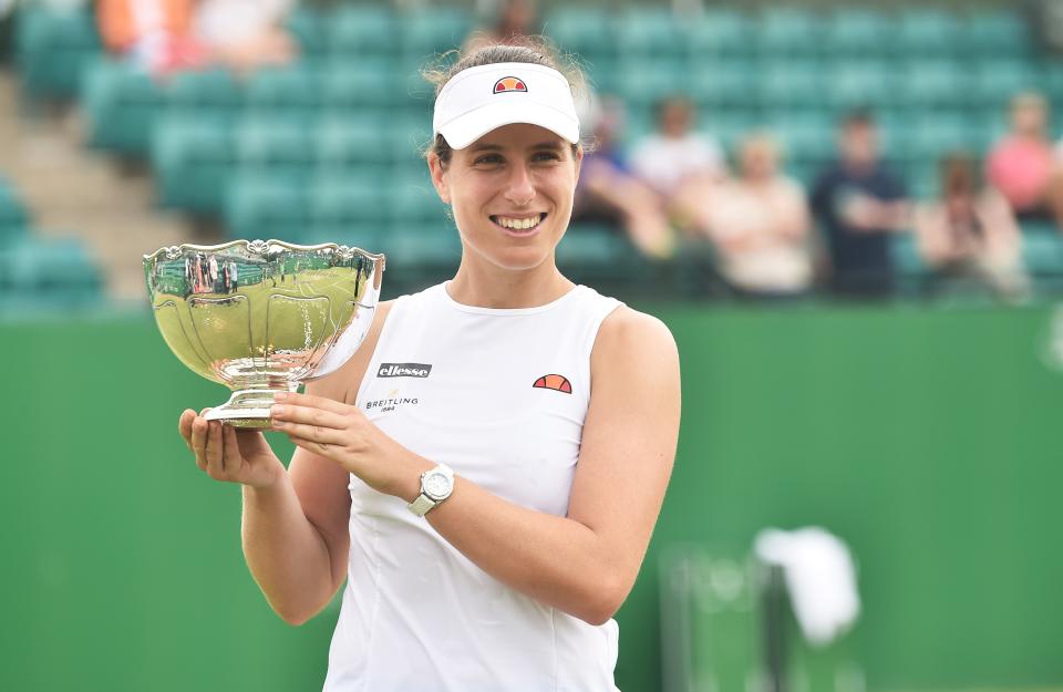 Johanna Konta won her first WTA title in four years at Nottingham this month (Getty Images for LTA)