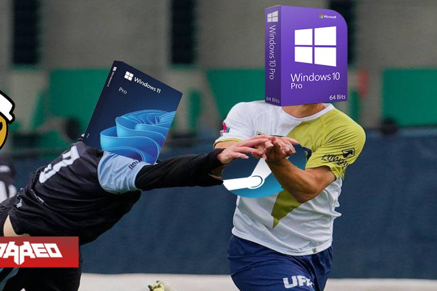 Windows 10 por primera vez baja del 50% de uso entre los jugadores de STEAM, y Windows 11 está a punto de superarlo